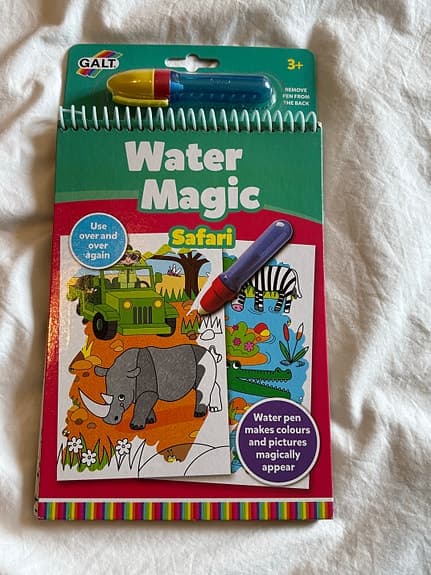 GALT Water Magic Safari – återanvändbar målarbok med vattenpenna (ny)