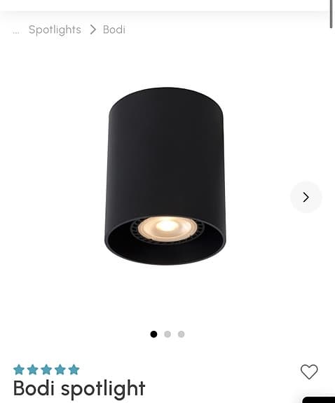 Helt nya lampor/spotlights