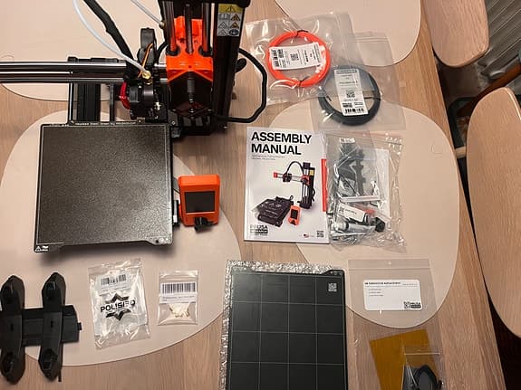 Original Prusa MINI+ 3d-skrivare – komplett paket med massor av extra