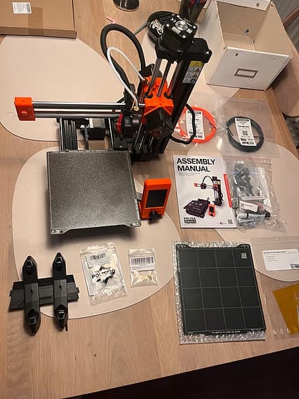 Original Prusa MINI+ 3d-skrivare – komplett paket med massor av extra