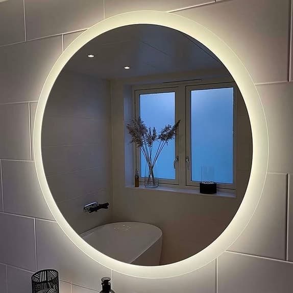 VIDI ATUM RUND BADRUMSSPEGEL MED LED (500mm)