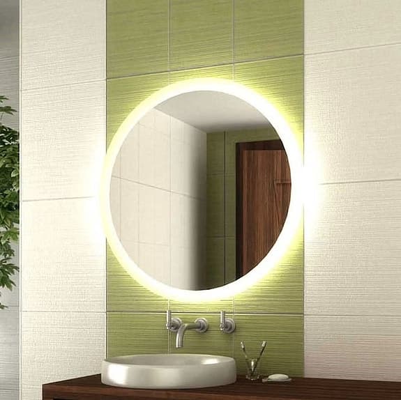VIDI ATUM RUND BADRUMSSPEGEL MED LED (500mm)