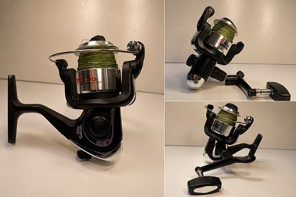Abu Garcia Scorpio 1 FD Haspelrulle – Färdigspolad lina Toppskick svart/silver
