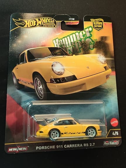 Hot Wheels Porsche 911 Carrera RS 2.7 Hammer NY