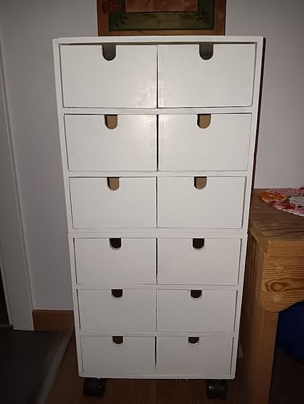 12 lådor Förvaring