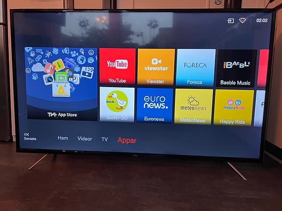 TCL 55” UHD 4K Smart Tv inkl Google Chromcast 3