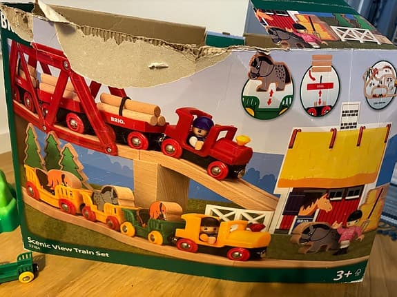 Brio räls med tillbehör