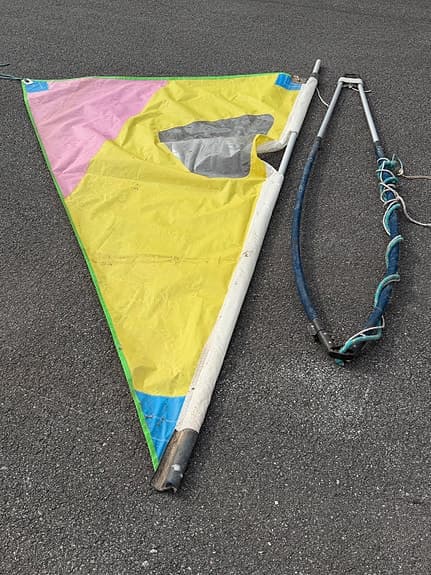 Barnsegel/Vindsurfingsegel 3,2 m med bom