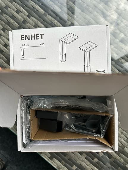 ENHET Leg unopened x2 boxes, 4 legs in total