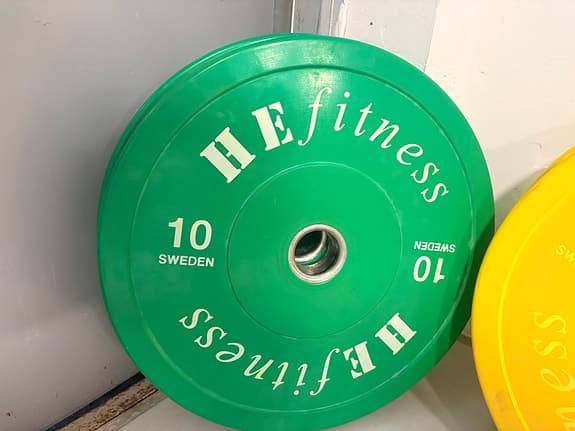 Bumpers HEfitness viktskivor 10 kg och 5 kg