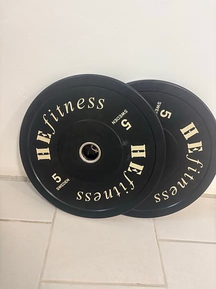 Bumpers HEfitness viktskivor 10 kg och 5 kg
