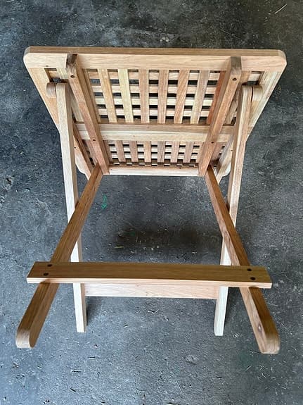 Sideibord/balkongbord/mindre bord hopfällbart i obehandlad teak