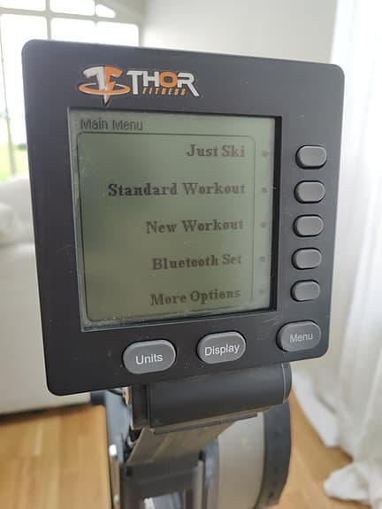 Thor Fitness roddmaskin svart med träningsdator