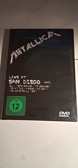** Metallica – Live At San Diego 1992 (DVD) **HELT NY / INPLASTAD!**
