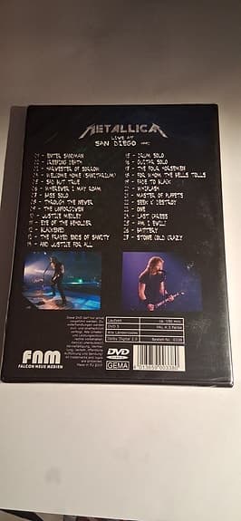 ** Metallica – Live At San Diego 1992 (DVD) **HELT NY / INPLASTAD!**