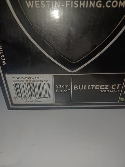 Westin Bullteez CT 21 cm 49g Gold Rush jiggar