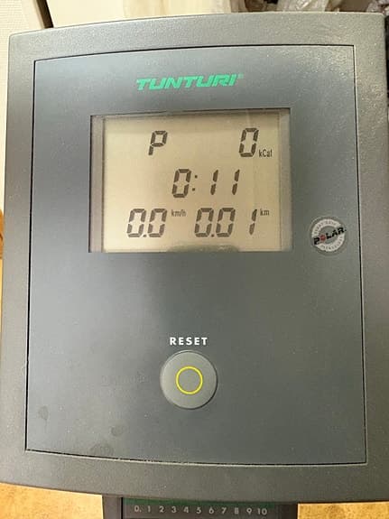 Tunturi motionscykel med display grå
