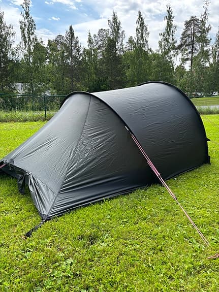 Hilleberg Nallo 3 grönt, ink footprint.