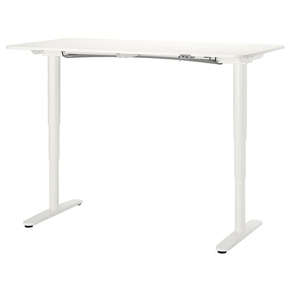 IKEA BEKANT 160x80 vit – höj- & sänkbart skrivbord (el)