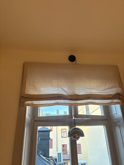 Himla hissgardin linne beige/naturfärg