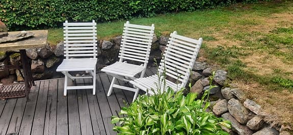 3st Äldre Trädgårdsstolar