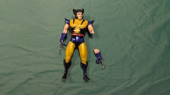 X-Men Wolverine + Car/Jeep Vintage 1995 (broken figure)