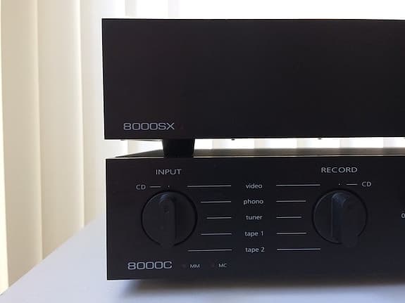 AUDIOLAB 8000C + 8000SX (För & Slutsteg) Made In U.K