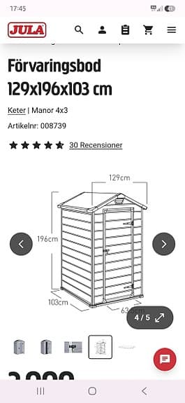 Trädgårdsförråd Keter Manor