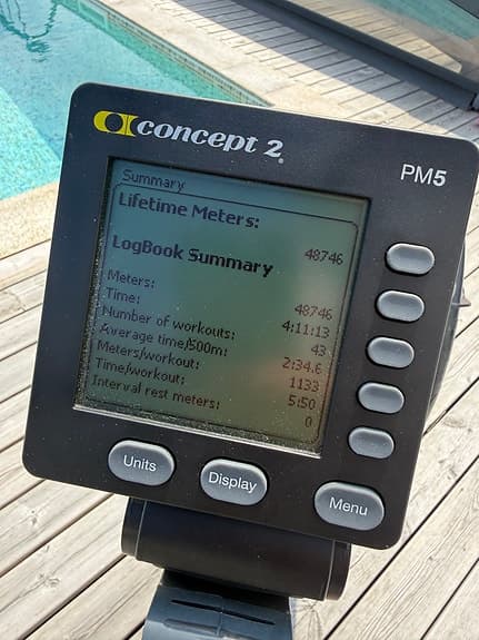 Concept2 RowErg PM5 – 2022 – Endast 48 800 meter – Nyskick
