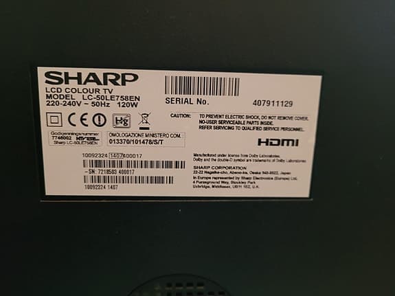 Sharp LC-50LE758EN LCD-TV 50 tum