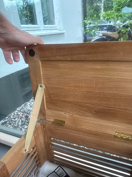 Trälåda / förvaringslåda med lock