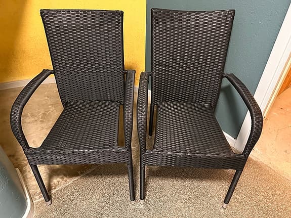 Stapelbara trädgårdsstolar