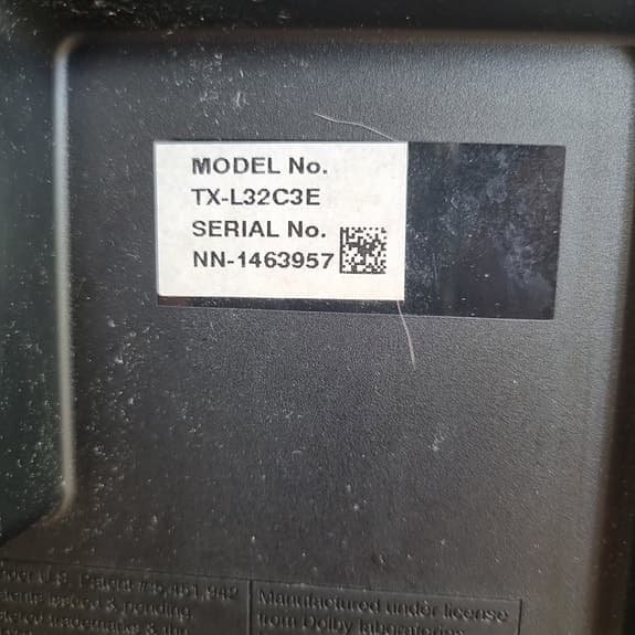 Panasonic TX-L32C3E 32" LCD TV svart