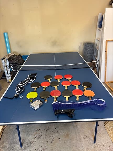 Stiga pingisbord blått med nät