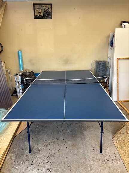 Stiga pingisbord blått med nät