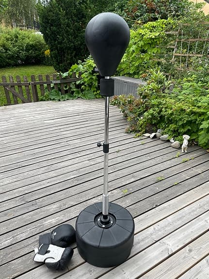 Boxboll/päronboll med handskar