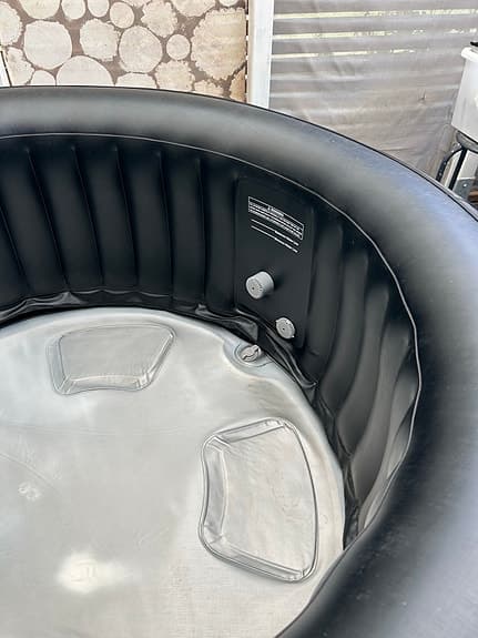 MSpa Inflatable Bubble Spa uppblåsbart spabad svart