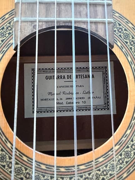 Miguel Robaina Guitarra de Artesana akustisk gitarr natur