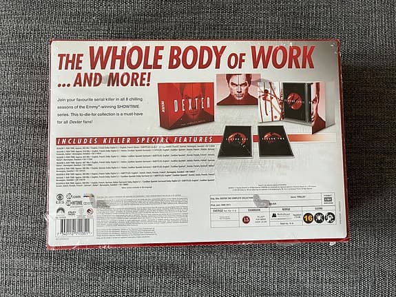 Dexter DVD-samling komplett oöppnad förpackning