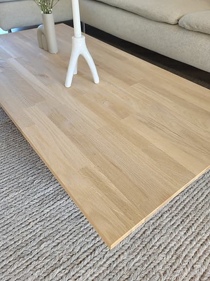 Massivt såpabehandlat ekbord