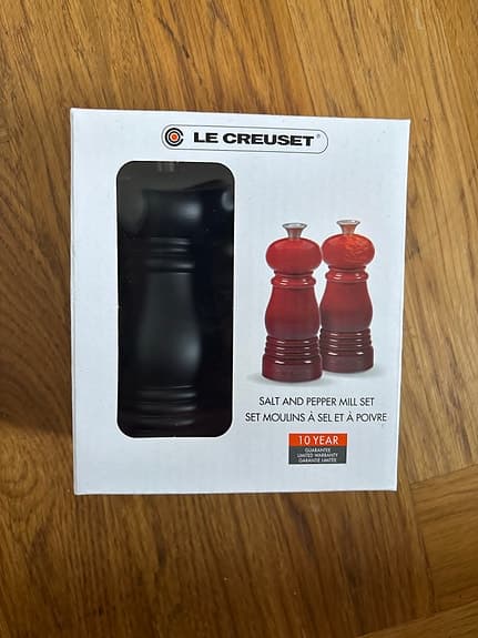 Le Creuset salt- och pepparkvarn set matt svart