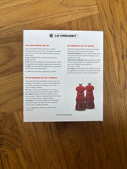 Le Creuset salt- och pepparkvarn set matt svart