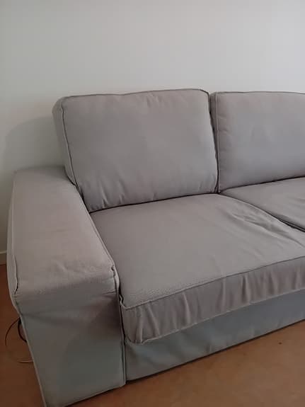 IKEA grå 2-sits soffa