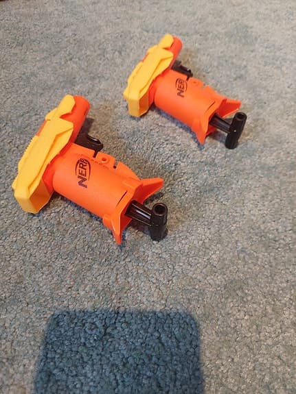 Nerf leksaksvapen set med pilar orange/gul
