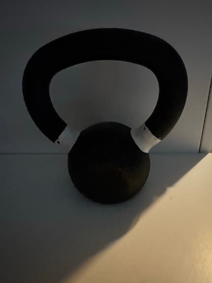 Gymleco kettlebell 4kg/9lb svart