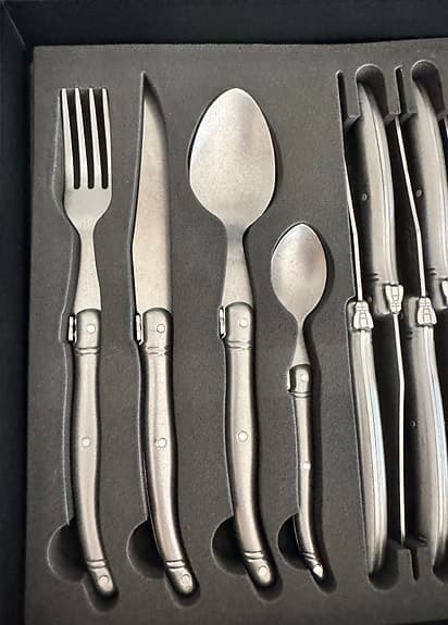 Laguiole by House of Chefs bestickset Grey Stone 24 delar – 2 set