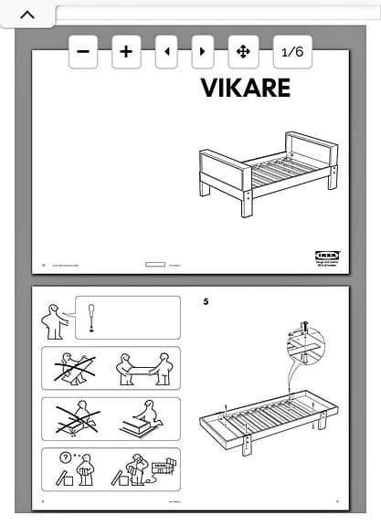 IKEA Vikare barnsäng vit