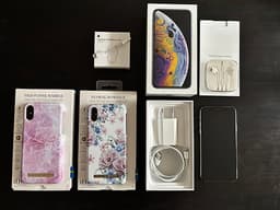 Iphone XS 256 GB silver i toppskick och allt ännu i original!