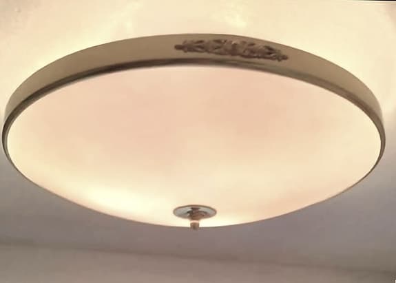PLAFOND/TAKLAMPA , "Rondo 55" Konsthantverk AB Tyringe i akryl / mässing, 55 cm