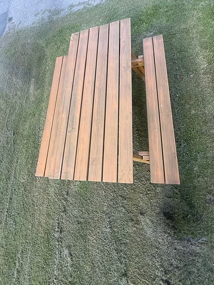 Sittbänk, picknickbord